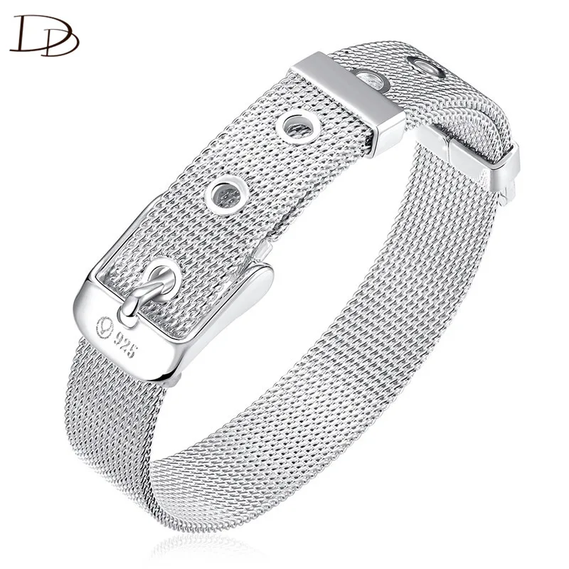 Clock Chain Bracelet Jewelry Watch  Wrist Watch Band White Bangle