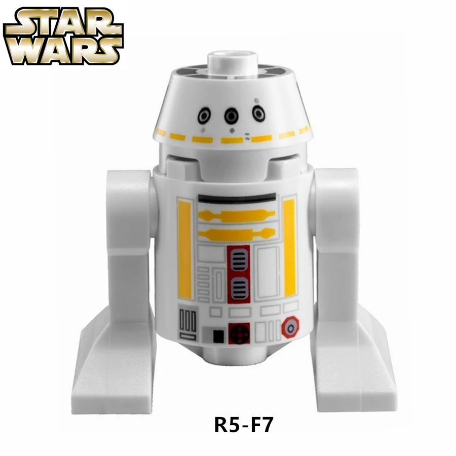 

SingleSale STAR WAR R5-F7 Gold Leader's Y-wing Droid C3PO minifig Assemble Model Building Blocks Kids Learning Toys