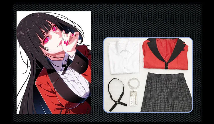 Cosfans 7pcs Full Set Jp Anime Kakegurui Cosplay Costume Halloween Jabami Yumeko Sayaka School Uniform -Zentai shop online HTB1g9slUhjaK1RjSZFAq6zdLFXal.jpg