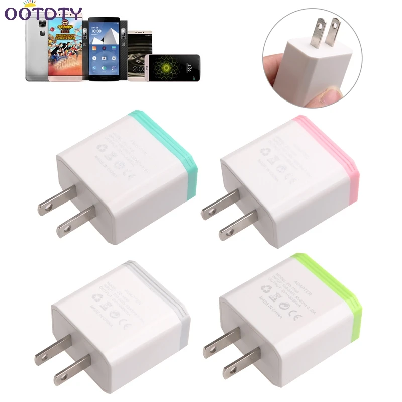 

5V 2A AC USB Power Wall Charger Adapter US Plug For Smart Phone HOT 2 Ports Hot Sale