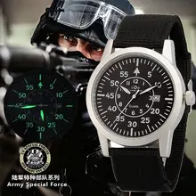 Original men fashion nylon stainless steel calendar Luminous Military Watch women casual waterproof army sports wristwatches