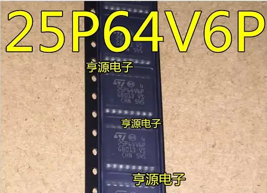 

10pcs/lot M25P64-VMF6TP M25P64 25P64V6P SOP16