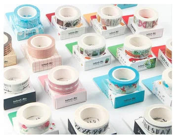 

200pcs 1.5CM Traveller Series Washi Tape Adhesive Tape DIY Scrapbooking Sticker Label Masking Tape Student Stationery Gift