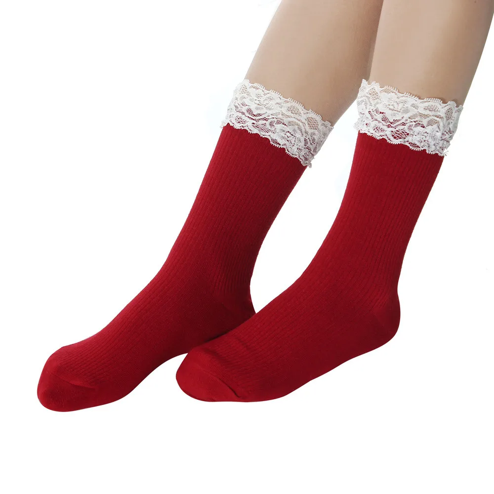 Funny Socks Fashion Lace Cotton Knit Footed Leg Stocking Socks Free Shoppingin Socks from