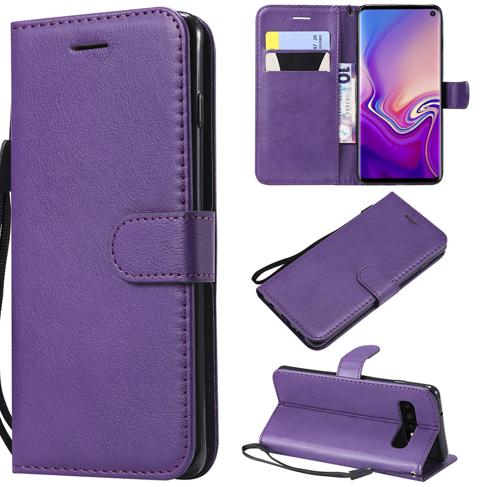 Leather Flip Case for Samsung Galaxy S10e S10 S9 S8 Plus S7 S6 Edge S5 S4 S3 A9 A7 A8 A6 J4 J6 Plus 2018 Cover Phone Case B128