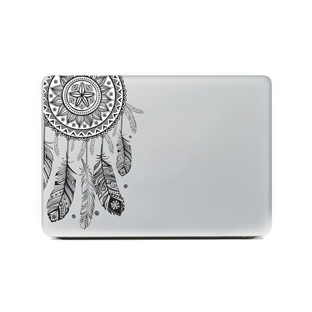 Fashion Design Beautiful plumage Decals Paster Emblazonry Sticker For MacBooks Flowers Laptop Skin Sticker 11/13/15 Inch