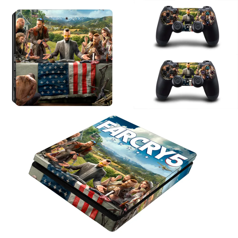 Игра Far Cry 5 PS4 тонкая кожа Стикеры для Sony Игровые приставки 4 консоли и 2
