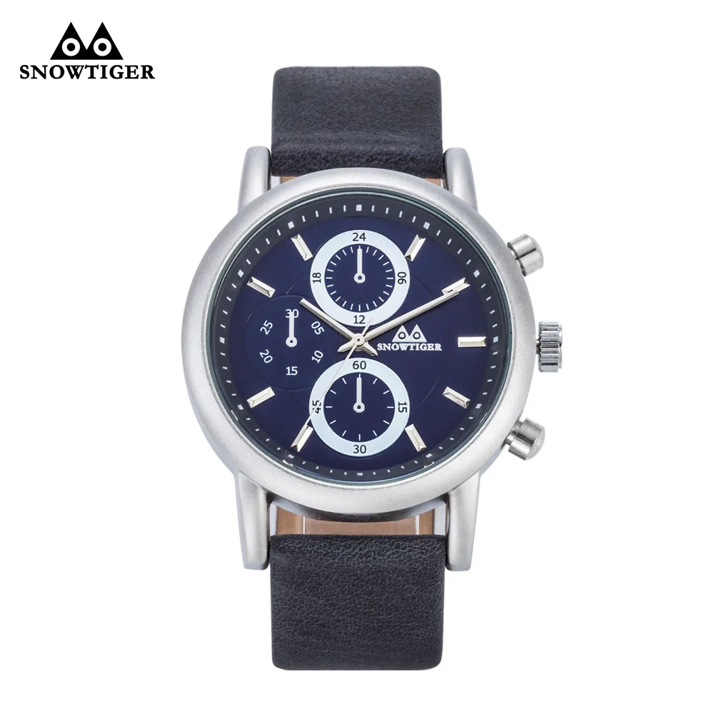 

Fashion Big Dial Watches Luxury Leather Quartz Men Watch High Quality Clock Casual Watches Online Watches Shop