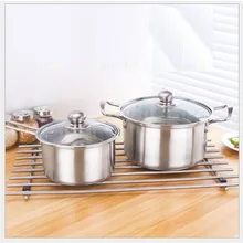 1 кастрюля для супа, кастрюля для молока, кухонная кастрюля, индукционный газовый Универсальный котел, кухонная посуда с двойной одной ручкой