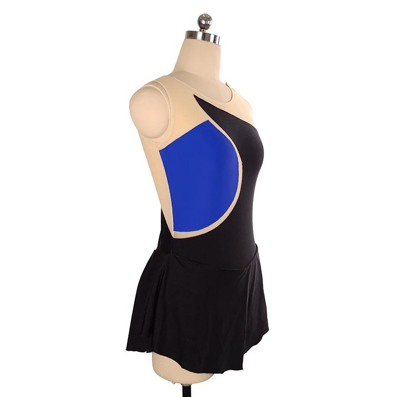 Nasinaya Women's Children's Gymnastic Performance Figure Skating Competition Training Clothing Sleeveless Dress 2 Colors