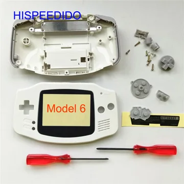 HISPEEDIDO 19 цветов корпус оболочки пакет для Nintendo Gameboy Advance консоли чехол Ремонт Часть для GBA с кнопочные подкладки - Цвет: Model 6