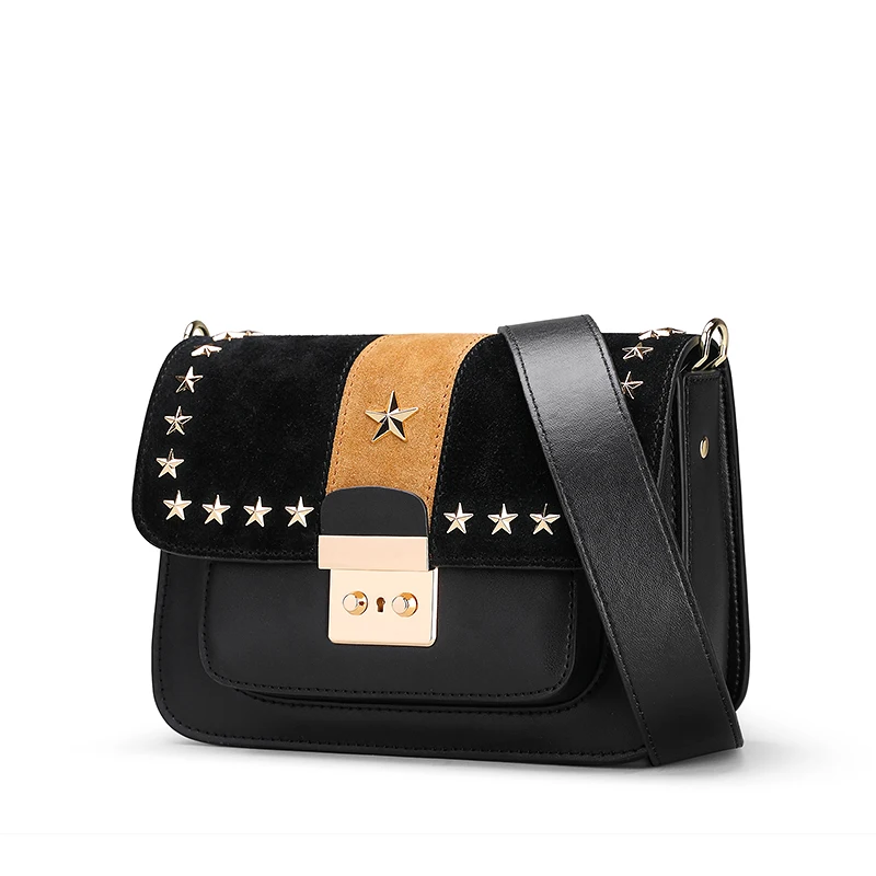 

Shoulder Bag for Lady Genuine Leather Luxury Fashion Crossbody Bag Summer Pentagram Decoration Mini Bag Female Upscale Brand Bag
