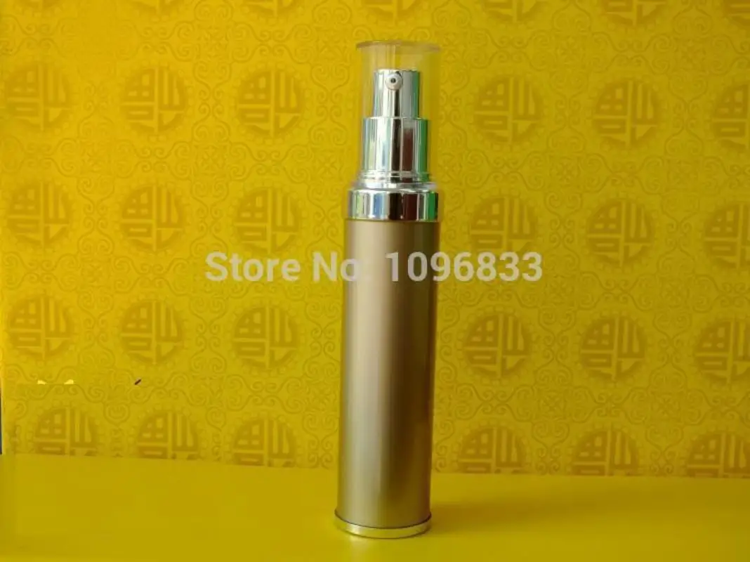 

30ML Vacuum Lotion Pump Bottle Gold color, Cosmetic Essence Lotion Packing Bottle, 30G Airless Lotion Pump Bottles, 25pcs/Lot