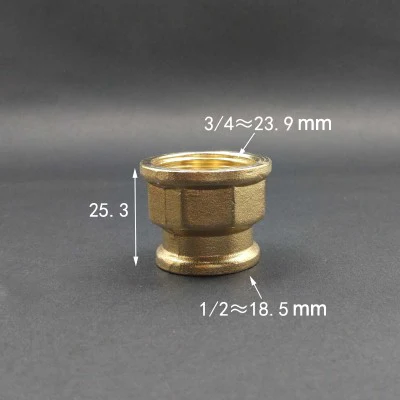 1/" 1/4" 3/" 1/2" 3/" 1" BSP внутренняя резьба латунная розетка штуцер для труб Шестигранная гайка-стержень соединитель Адаптер для воды Топливный Газ - Цвет: FF04-06