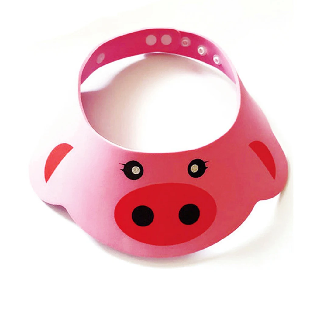 

Thicken Cartoon EVA Soft Baby Bath Shower Caps Kids Washing Head Cutting Hair Shield Hats
