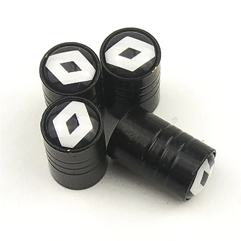 

4Piece/set new black Sport CAR Styling Auto Accessories Car Wheel Tire Valve Caps Case for Renault Motorcycle Automobiles