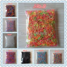 2014 New Child Baby TPU Hair Holders Rubber Bands Elastics Girl’s Tie Gum About 3000pcs/bag (small size)