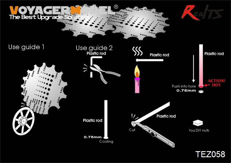 RealTS Voyager TEZ058 Scraper tool w Nuts Maker GP