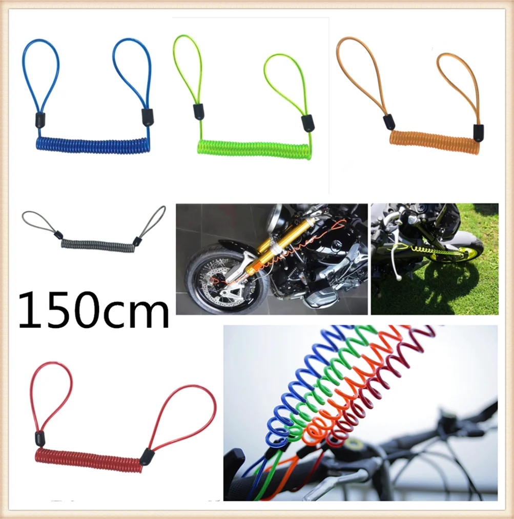 150cm motorcycle burglar alarm reminder rope spring pull wire for HONDA CBF600 SA CBR600F hoRnet 250 cb400 CB599  CB600 HORNET training pull down rope triceps