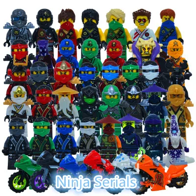 

Hot Building Blocks Compatible with Sets legingly Bricks Kai Jay Cole Zane Nya Lloyd Weapon Action Toy for Kids