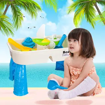 

Children's Beach Toy Set Safe Non-toxic Summer Swimming Sand Digging Table Water Puzzle Toys for Kids over 3 Years Old