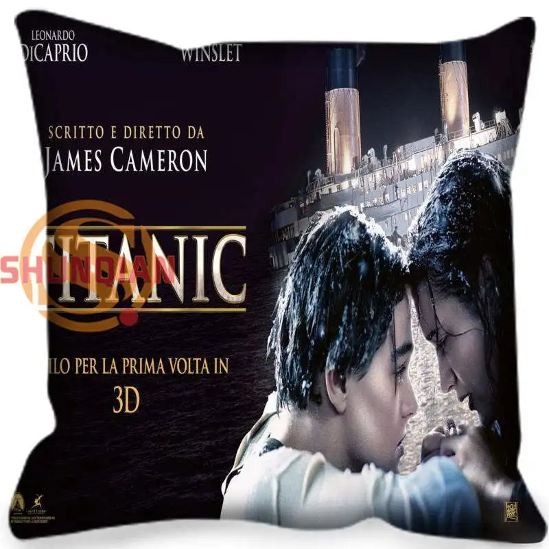 Горячая изготовленная на заказ Подушка Titanic, чехол на молнии,, 35x35 см, 40x40 см, 45x45 см, 60x60 см, две стороны, Наволочка на заказ, ваше изображение - Цвет: Pillowcase