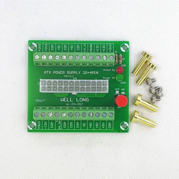 

24/20-pin ATX DC Power Supply Breakout Board Module 24Pin ATX to terminal block.