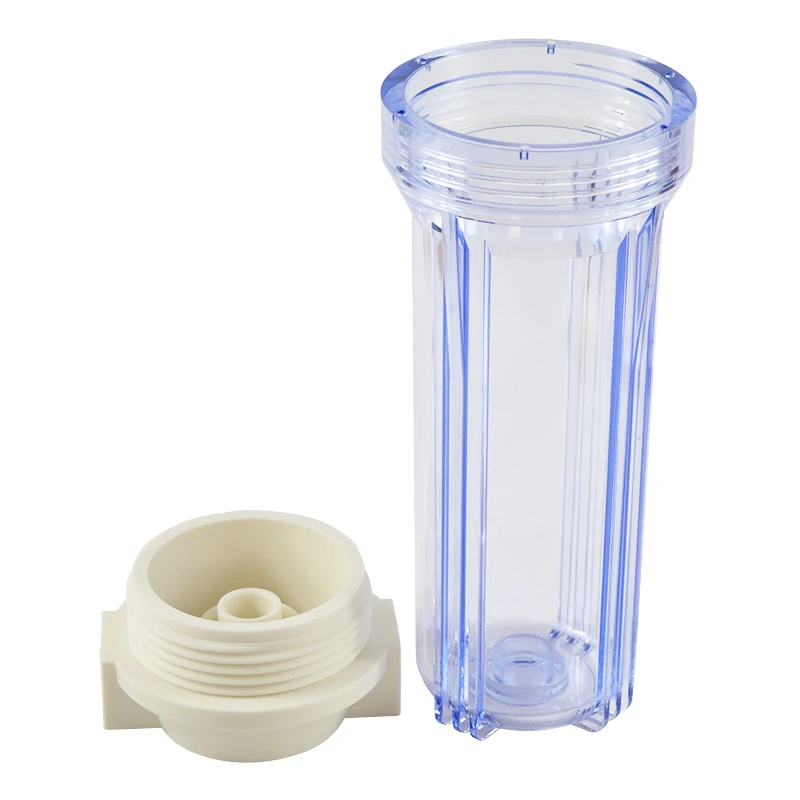ATWFS 1" корпус фильтра для воды 1/4" или 1/" порты Прозрачная Чаша для Undersink/очиститель воды обратного осмоса Аквариум
