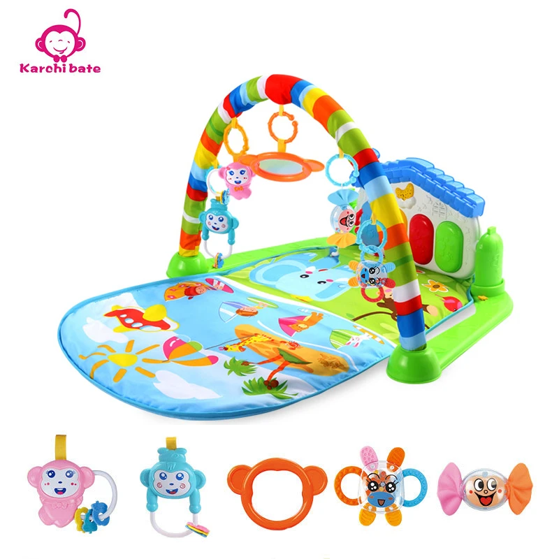 Bebek Tekme Ve Piyano Cal Gym Bebek Muzikal Spor Oyuncak Cingiraklar Yumusak Eglenceli Playmat Ile Hicbir Pil Piano Gym Baby Gym Toysbaby Toys Toys Aliexpress