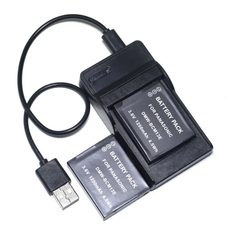 

2PCS Battery + USB Charger For Panasonic DMC-TZ58 DMC-TZ60 DMC-TZ61 DMC-TZ71 DMC-ZS100 DMC-ZS30 DMC-ZS40 ZS45 ZS50 ZS60 Camera