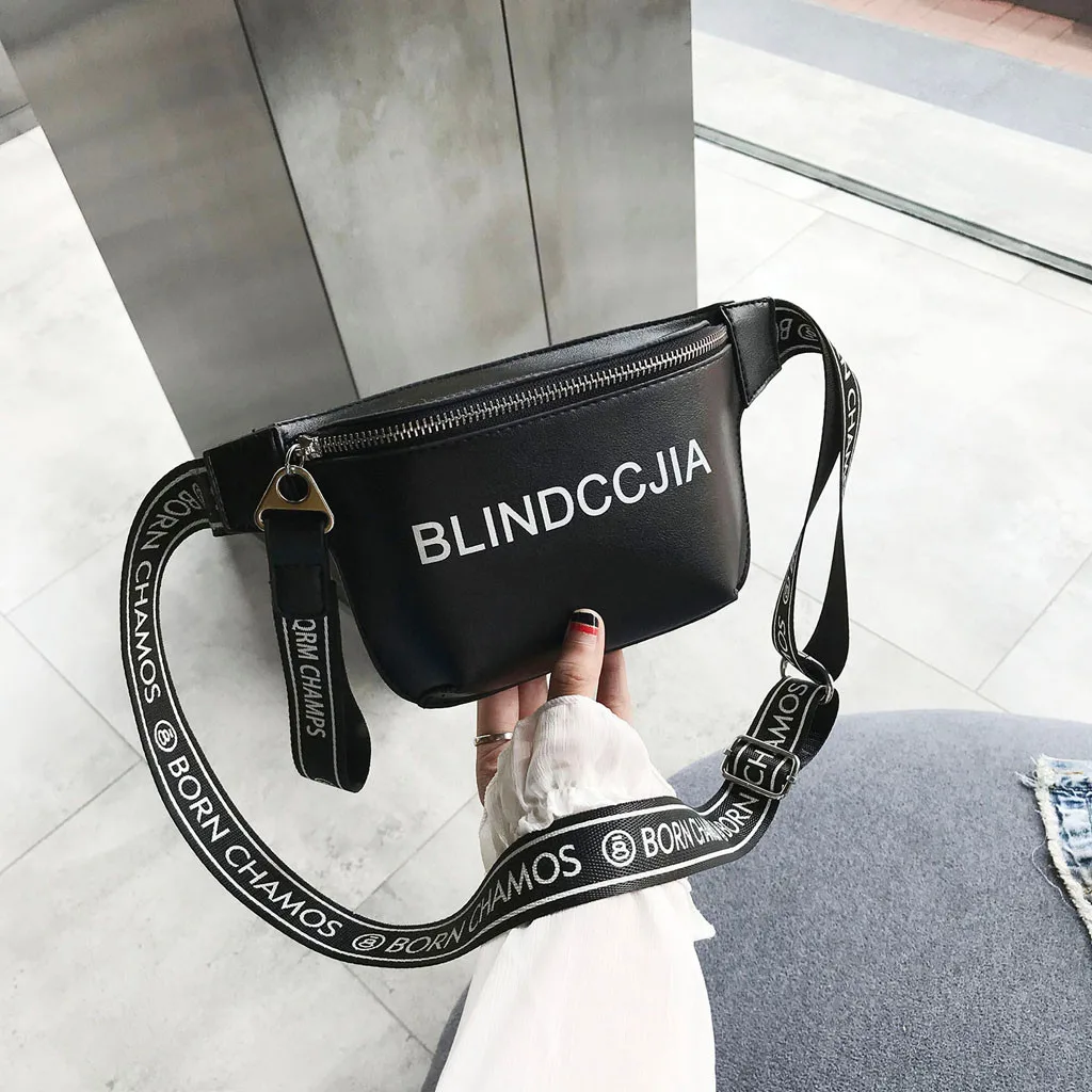 

Unisex fanny pack bum bag Fashion Leather female waist bag Casual Versatile Ladies Crossbody Bag Chest Bags nerka damska