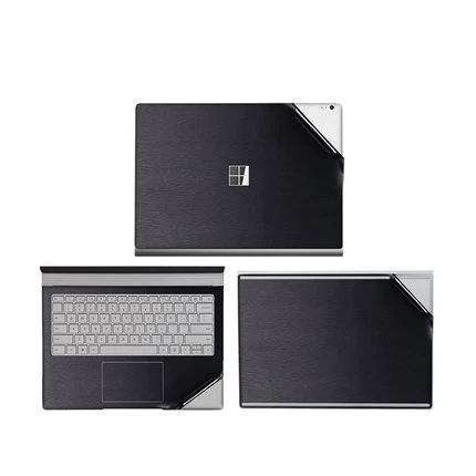 Кожаный чехол для ноутбука microsoft Surface Book2, 13,5 дюймов, оболочка, наклейка s, Виниловая наклейка, наклейка для ноутбука Surface book2, 15 дюймов - Цвет: brushed black