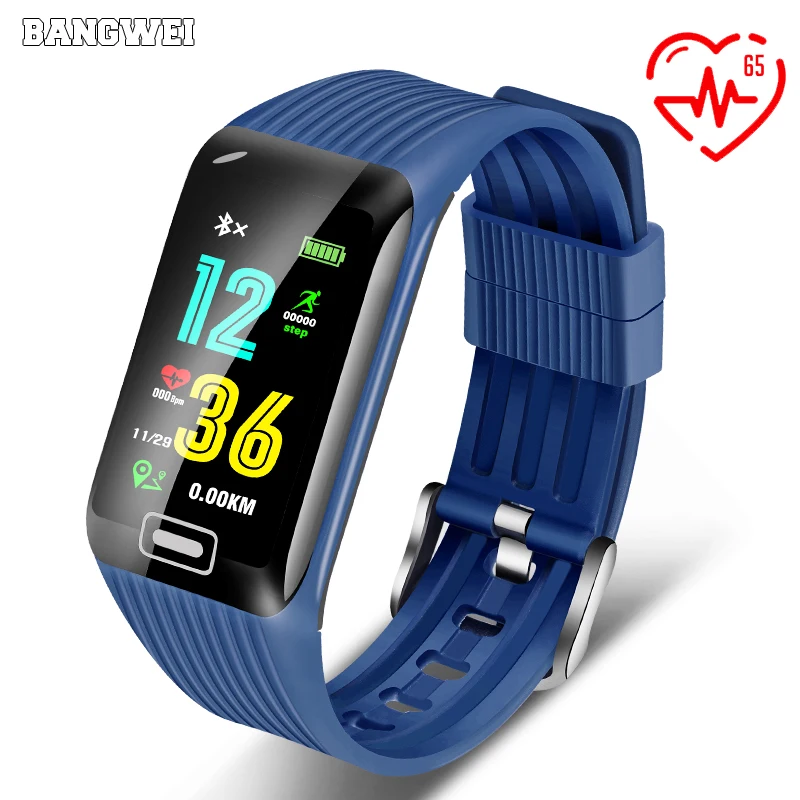 

BANGWEI Smart Sports Watch Heart Rate Blood Pressure Blood Oxygen Monitor Step Counter Tracker Waterproof Watch For Android IOS