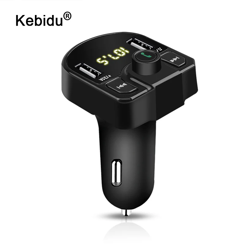 Kebidu автомобильный комплект громкой связи беспроводной Bluetooth FM ЖК-передатчик MP3 плеер USB зарядное устройство 3.1A автомобильные аксессуары громкой связи для телефонов