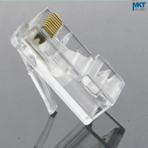 

100Pcs RJ45 CAT5E Ethernet 8P8C Cable Modular Plug Network Connector Jack