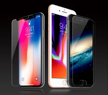

200Pcs/lot 0.26mm 2.5D Tempered Glass HD Screen Protector Film For Apple Iphone X Xs Max XR 4S 5 5s 6 6S 7 plus SE touch 5 6