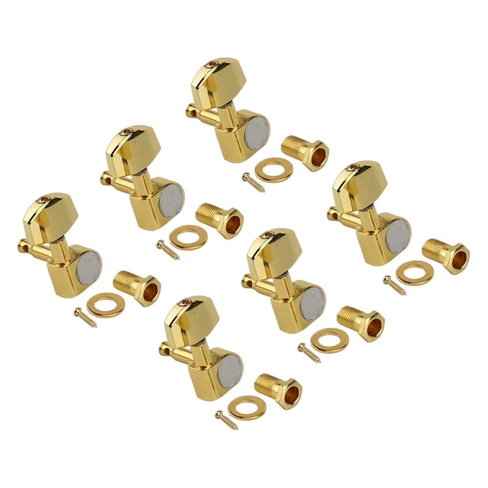 Головной тюнер для гитары акустических деталей 6R Inline Gold|Детали и аксессуары