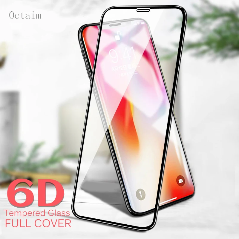 6D изогнутый протектор экрана для iPhone 7 8 6S 6 Plus полное покрытие защитная пленка из