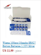 10 шт./упак. SR927 аккумулятора кнопочного типа 395/399, SR57 1,55 V-серебряные элементы питания батареи для мобильного часо