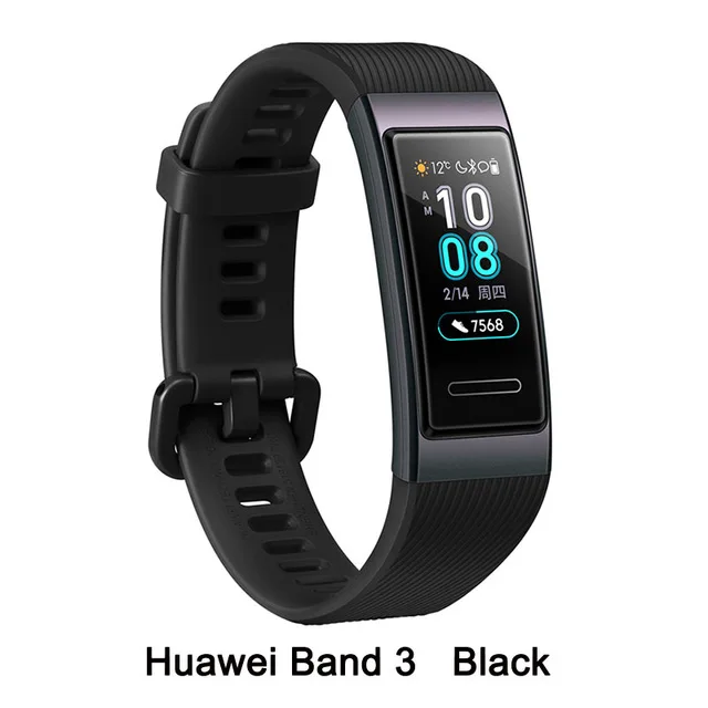 huawei Band 3/3 Pro, смарт-браслет, gps, металлическая рамка, Amoled, цветной сенсорный экран, датчик сердечного ритма, трекер сна - Цвет: band 3 black