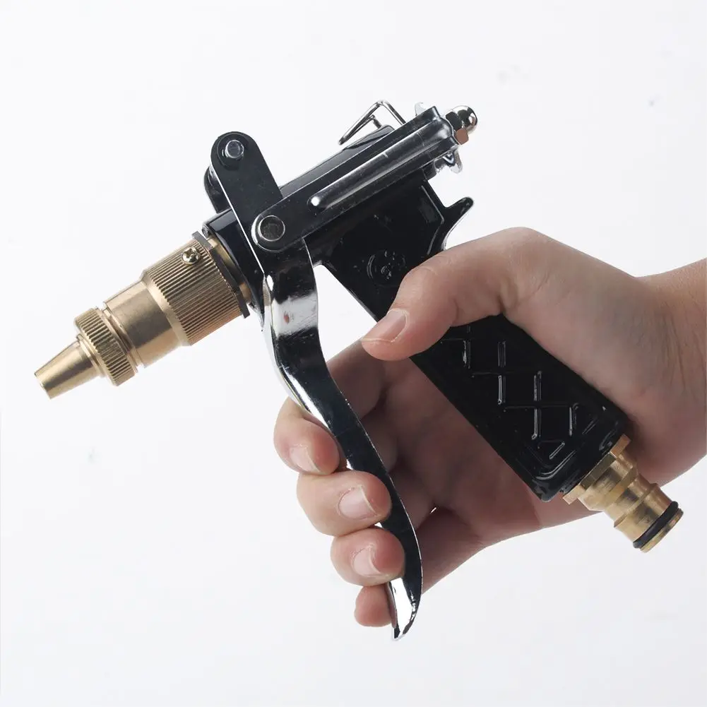 

Adjustable Copper Hose Spray Nozzle Gun Garden Hose Water Pressure Guns For Garden Watering/Cars Vehicles Washing