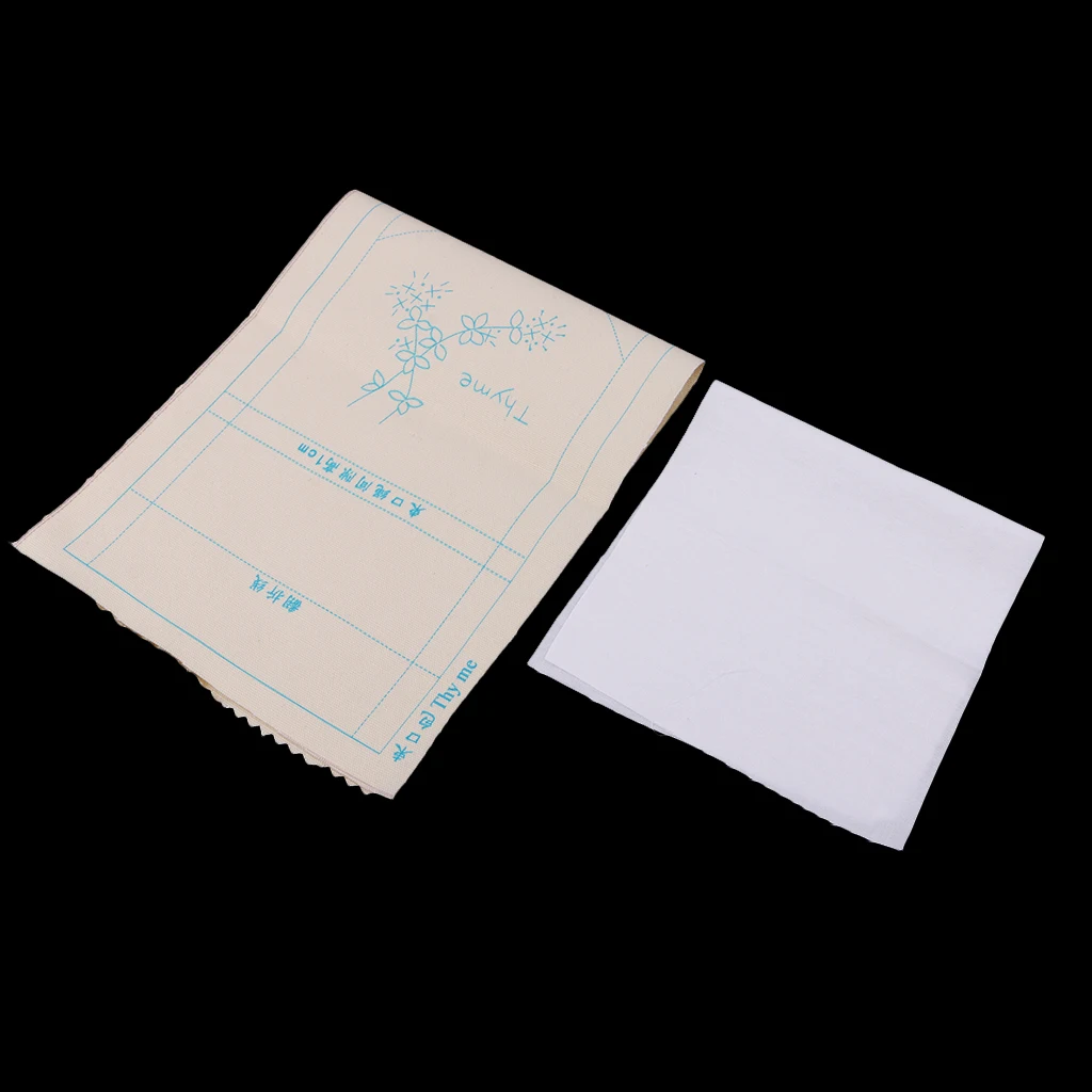 DIY Embroidery Cross Stitch Kit Pouch Canvas Drawstring Bag Handmade Needlework