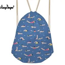 Drawstring Bag Women’s Sports Pattern Daypack Girls Cartoon Beach Pouch Kids Cute College Package Travel Gift Bolsos