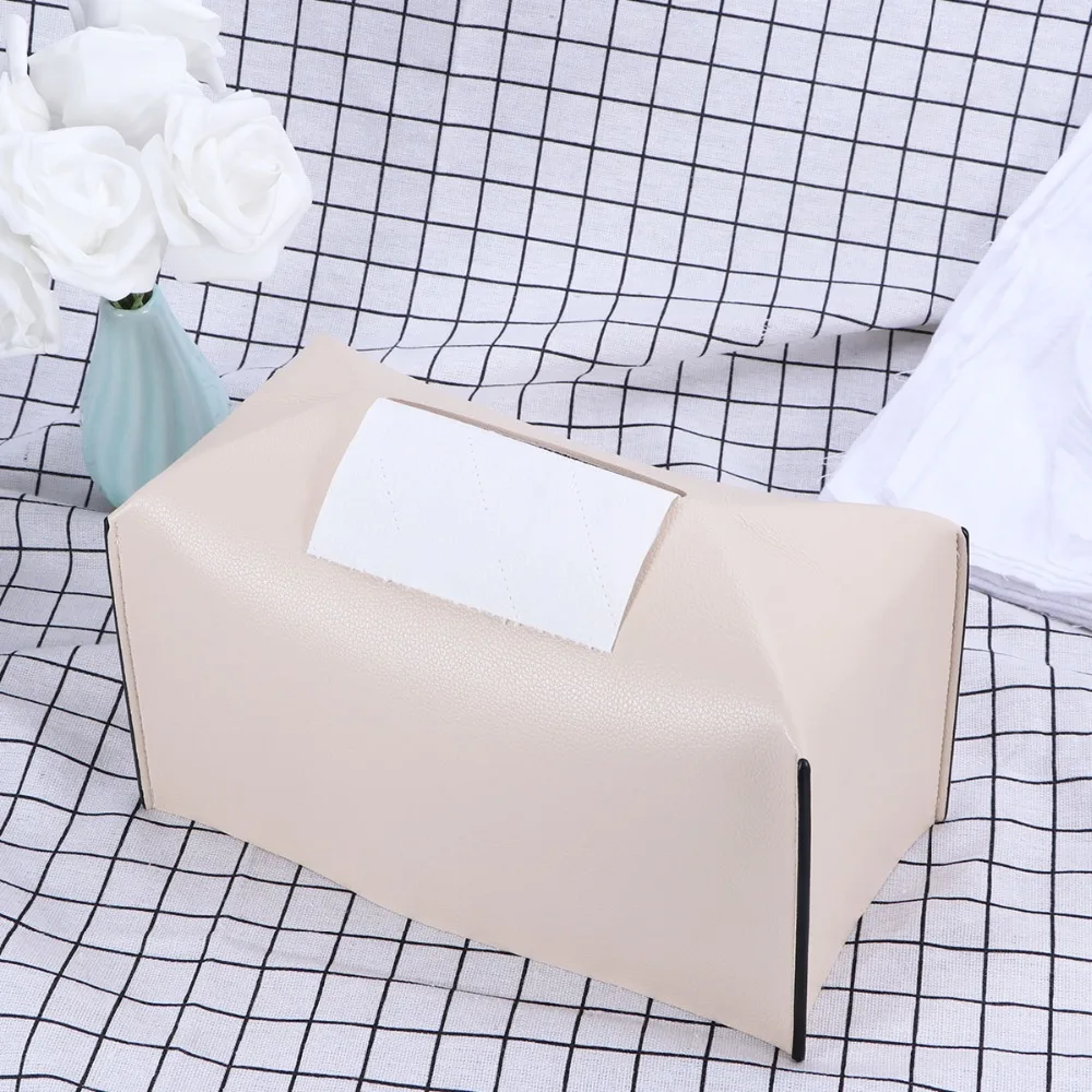 1 шт. коробка для салфеток декоративная Кожа PU многоцелевой бумажная упаковка для салфеток Держатель бумажный контейнер для полотенец для гостиницы офиса дома