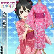 Japón Anime Love Live Lovelive Yazawa Nico Kimono Cosplay Uniforme