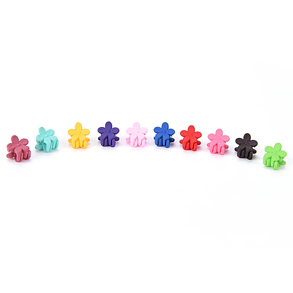 30pcs/Bag Candy Color Small Plastic Hair Clips Claws Mini Clamps Fashion Girls Crab Hair Claw Gifts