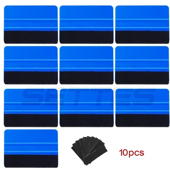 

10Pcs/Lot Car Vinyl Film Wrapping Tools Felt Squeegee 7mo