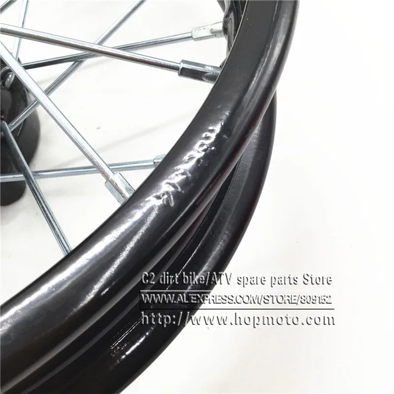 Pit bike 12inch Rear Wheel Rim 80/100-12inch Steel dirt bike wheel Rims