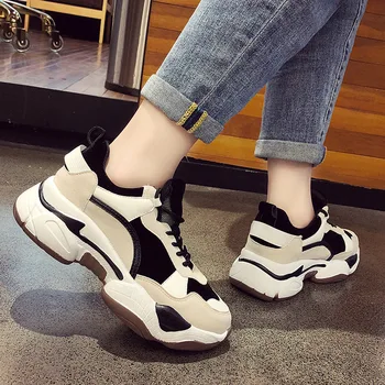 

Spring Autumn Women's Chunky Sneakers Fashion Casual Platform Woman Running Shoes Comfortable Sports Shoes Feminino Y1-52