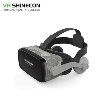 

2019 Shinecon Casque 9.0 VR Virtual Reality Goggles 3D Glasses Google Cardboard VR Headset Box for 4.0-6.0 inch Smartphone